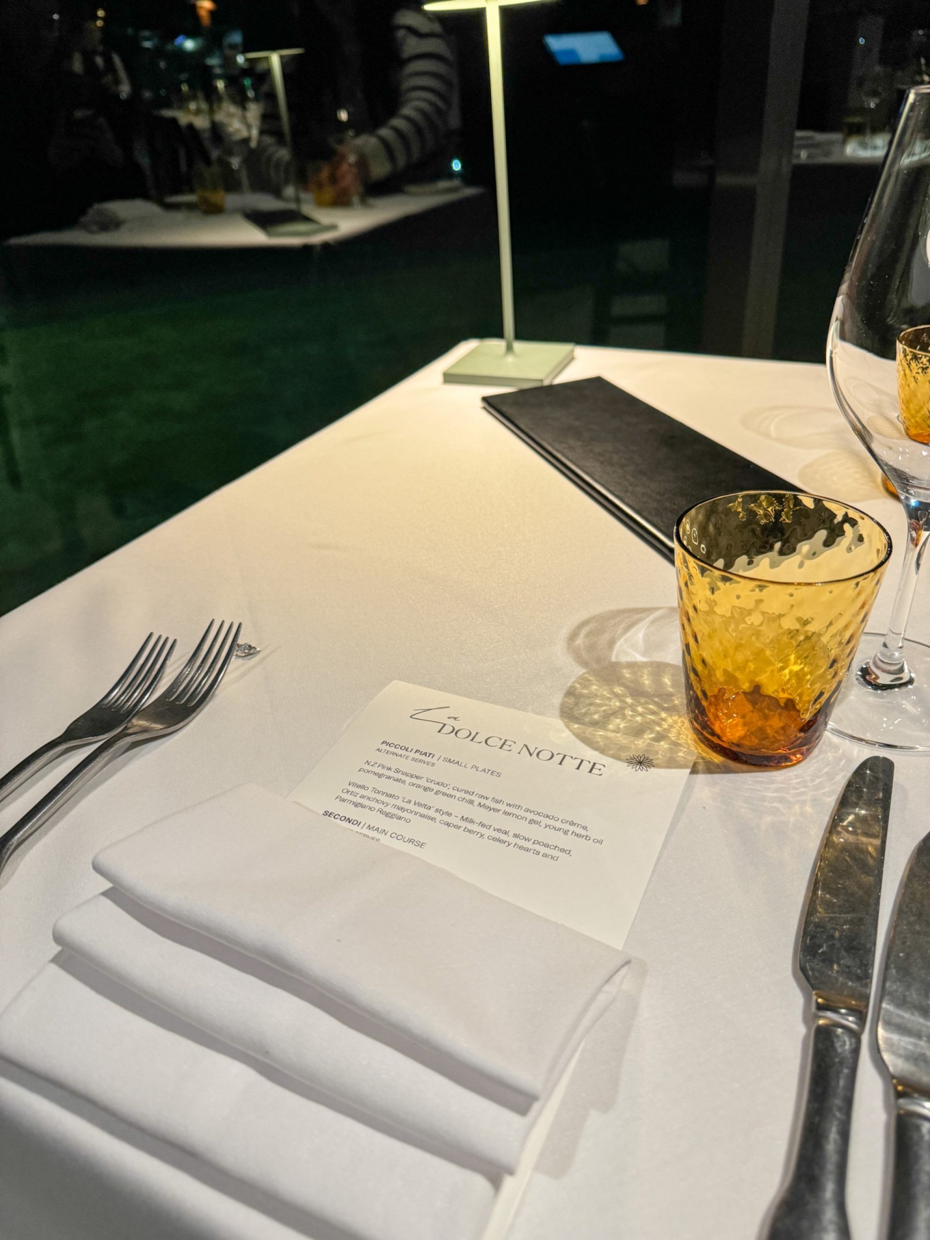 La Dolce Notte Menu