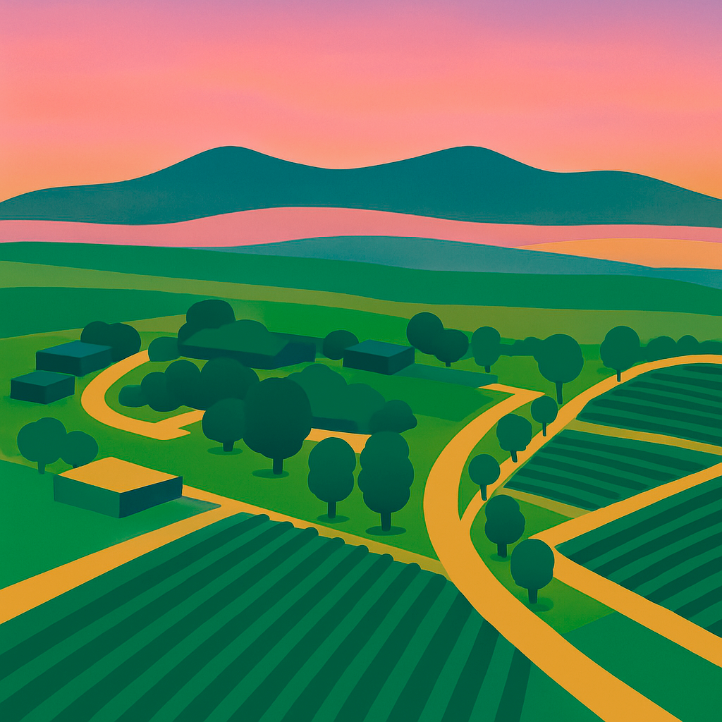 Craft Markets Australia Illustration style of Marnong Estate