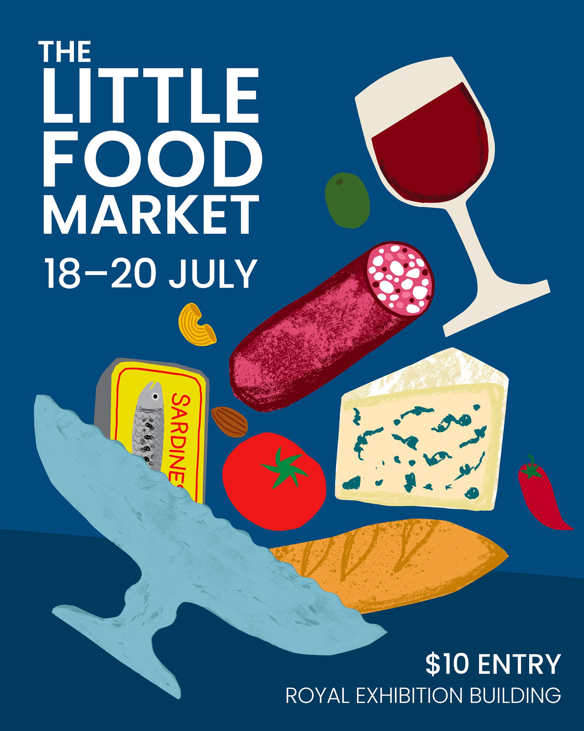 Chef Greg Feck cooking live at Melbourne food market event