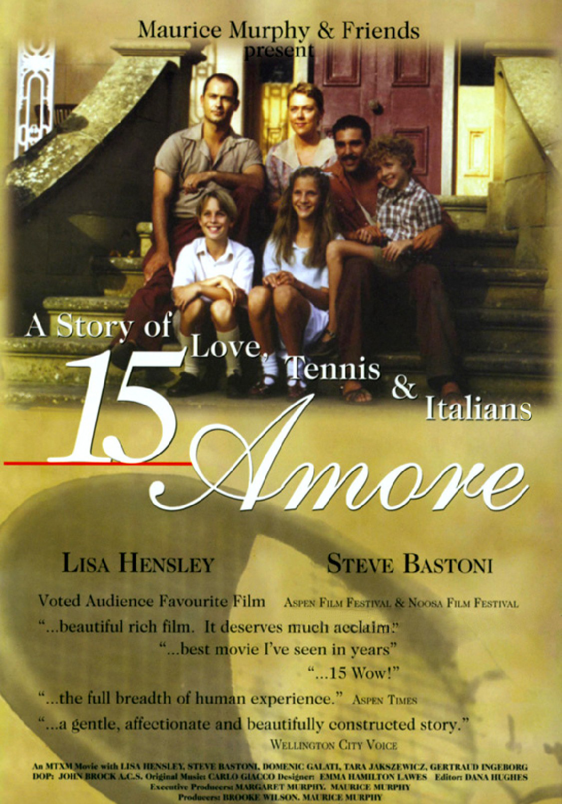 15 Amore film post with Steve Bastoni