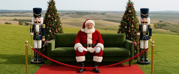 Family Santa photos at Marnong Estate